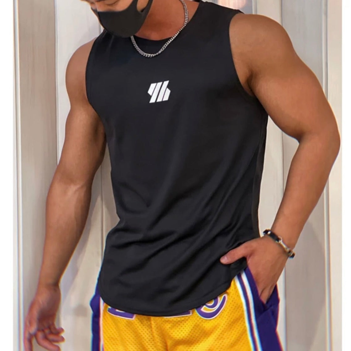 Men's Sleeveless Workout Shirt Tank Top
