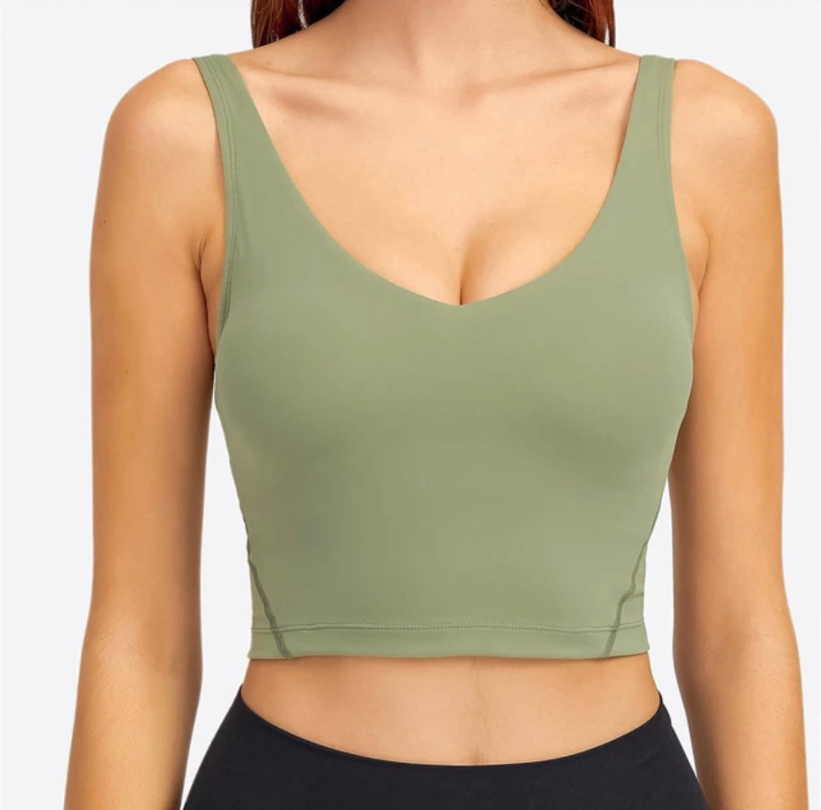 Women's Soft Workout Tank Top With Built-in Bra & Removable Padding